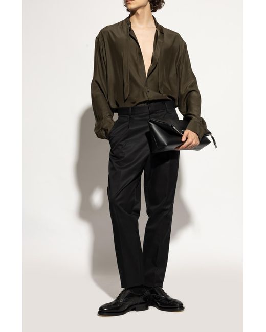 DSquared² Black Leather Shoes for men