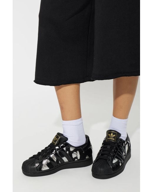 Adidas Originals Black 'Superstar Ii' Sports Shoes