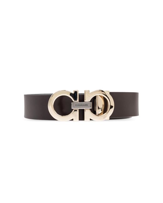 Ferragamo Brown Reversible Belt for men