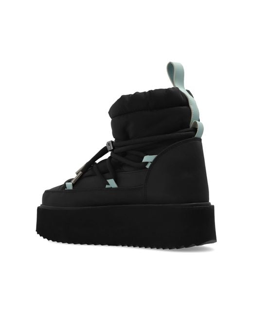 Inuikii Black Snow Boots 'Technical Platform'