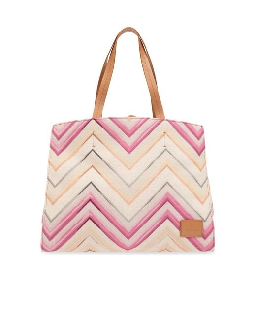 Missoni Pink Shopper Type Bag