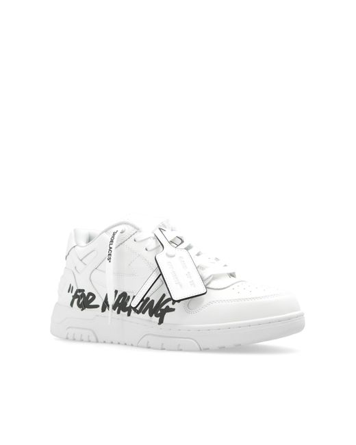 Off-White c/o Virgil Abloh White 'for Walking' Lace-up Sneakers, for men