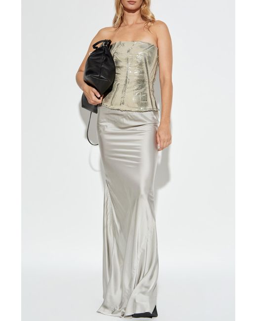 Rick Owens Metallic Bustier Top