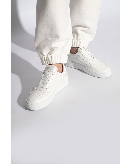 Stuart Weitzman White 'Sw Courtside' Sneakers