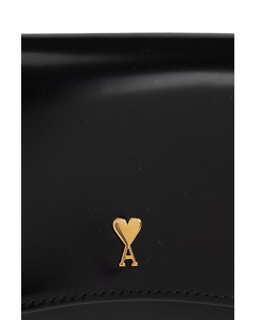 AMI Black Leather Wallet