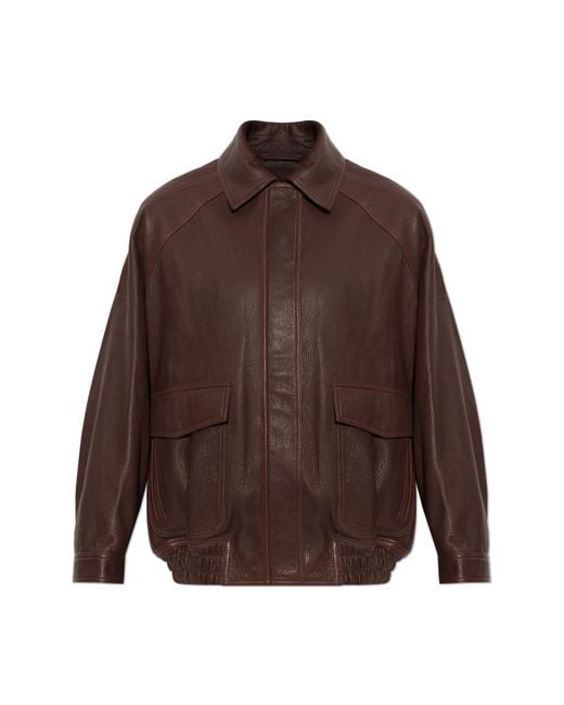 Rohe Brown Leather Jacket
