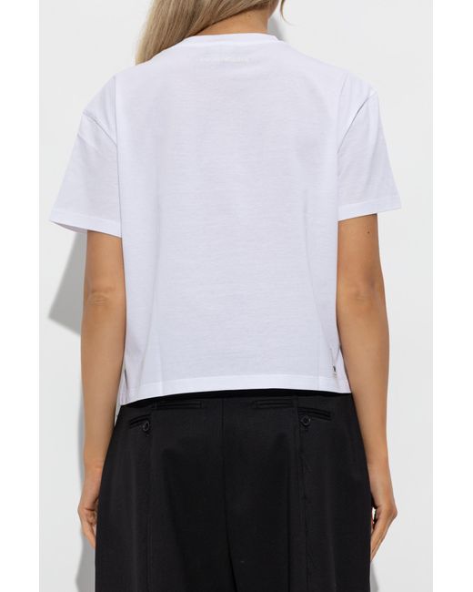 Emporio Armani White Cotton T-Shirt