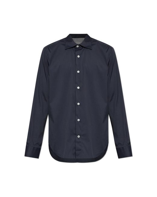 Eleventy Blue Classic Shirt for men