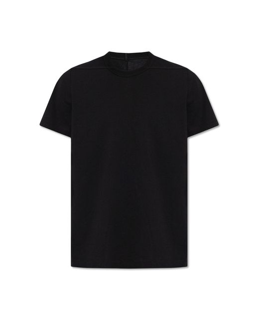 Rick Owens Black Round Neck T-Shirt for men