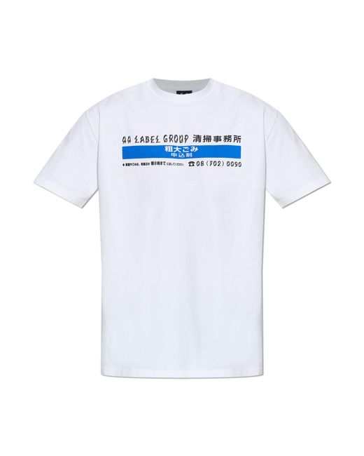 44 Label Group White T-Shirt With Logo for men