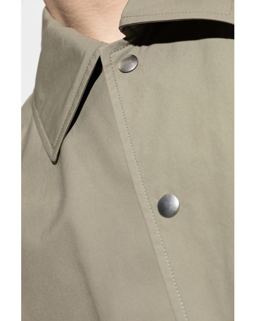 Jil Sander Green Jacket With Collar for men