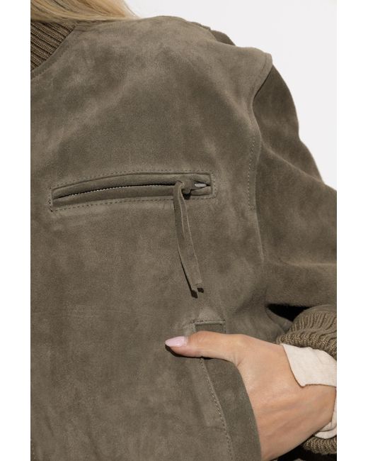 Arma Green 'Elysia' Leather Jacket
