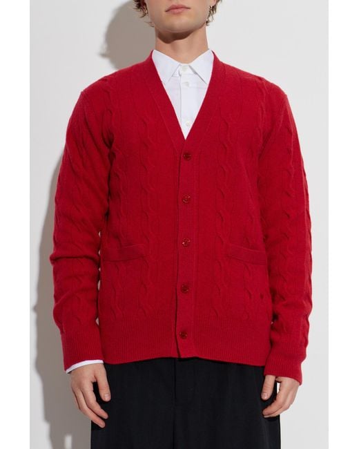 AMI Red Corduroy Jacket for men