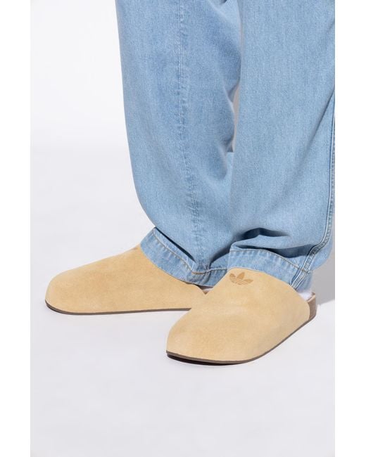 Adidas Originals Blue Suede Slides 'Adimule' for men