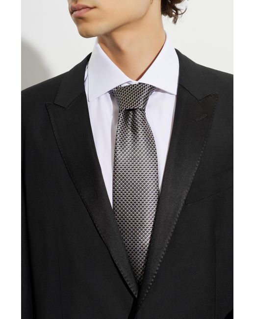 Brioni Metallic Silk Tie for men