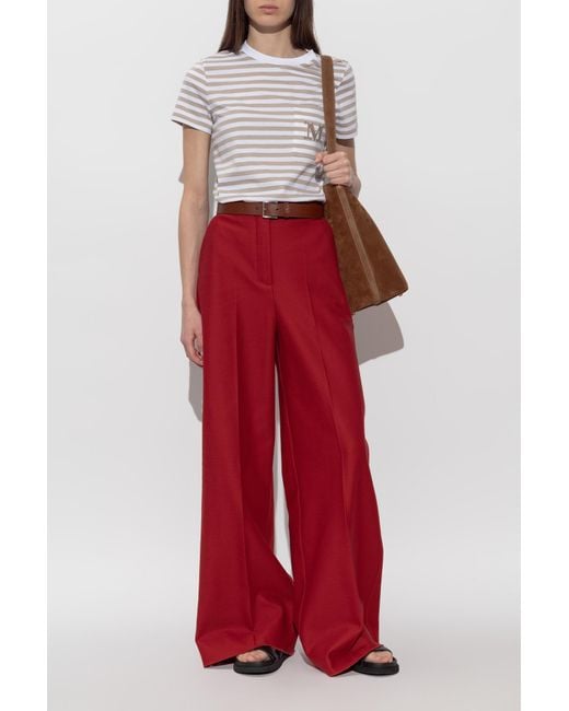 Max Mara White T-Shirt 'Oboli'