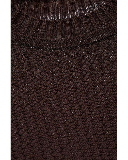 Homme Plissé Issey Miyake Brown Cotton Sweater for men
