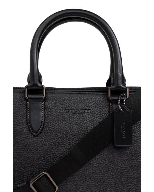 COACH Black Briefcase Gotham for men