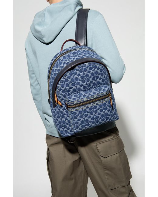 COACH Denim 'charter' Backpack in Navy Blue (Blue) for Men Lyst Australia
