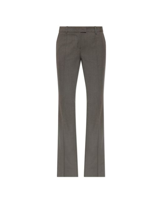 The Attico Gray Creased Trousers