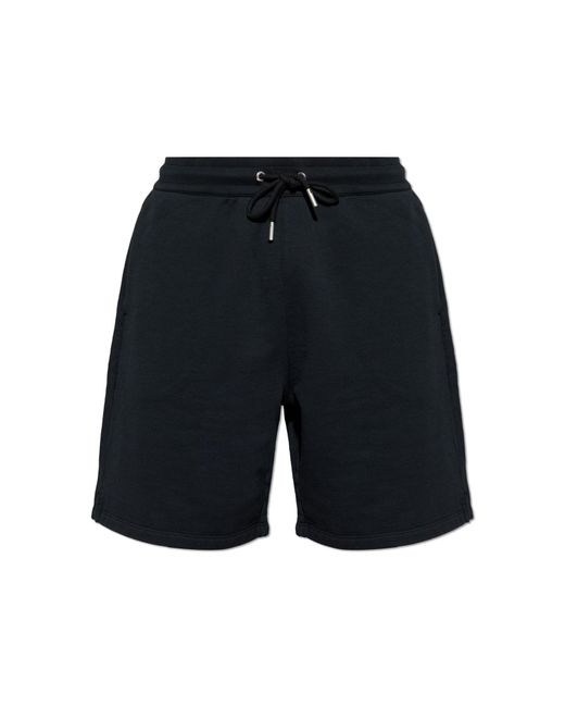 AMI Blue Shorts With Logo for men