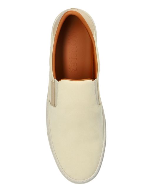 Moncler Natural Shoes Monclub Type Slip-On for men