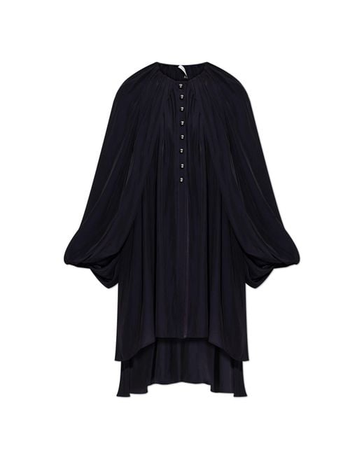 Lanvin Blue Asymmetrical Dress