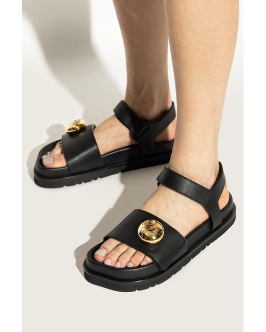 Loewe Black Sandals 'Pebble'