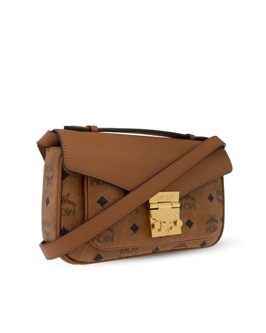 MCM Brown Monogram Shoulder Bag