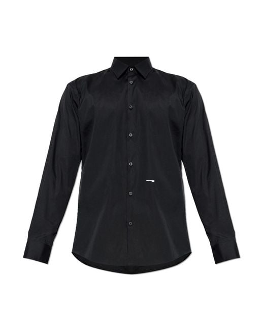 DSquared² Blue Shirt With Logo for men