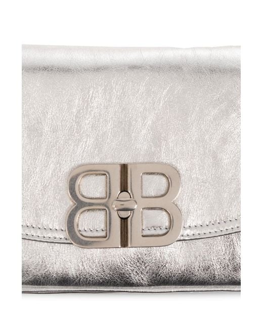 Balenciaga White 'bb Small' Shoulder Bag,