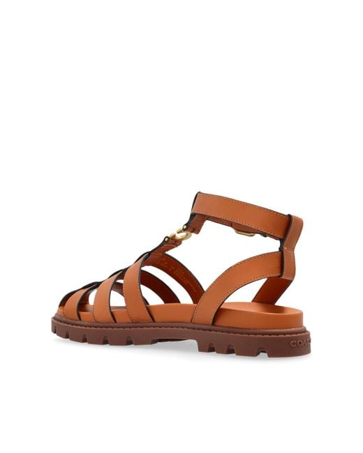 COACH Natural Sandals Sclupt