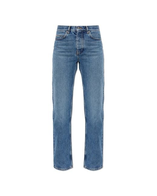 Off-White c/o Virgil Abloh Blue Straight-Leg Jeans