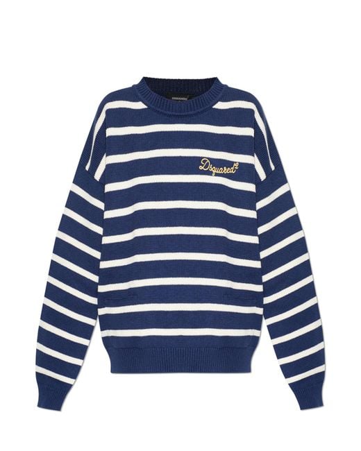 DSquared² Blue Blazer With Double Vent