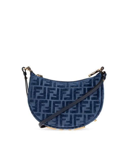 Fendi Blue Shoulder Bag 'Graphy Mini'
