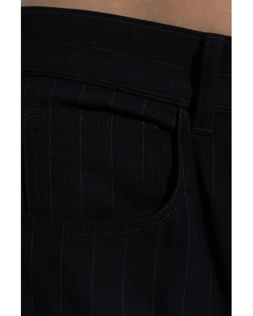 Acne Black Creased Trousers