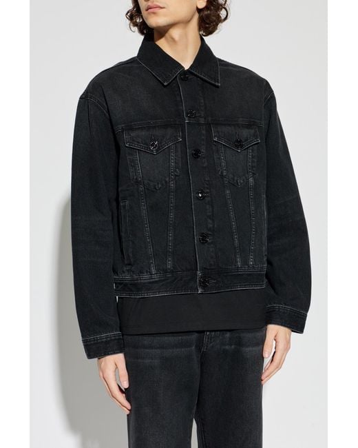 Balmain Black Denim Jacket for men