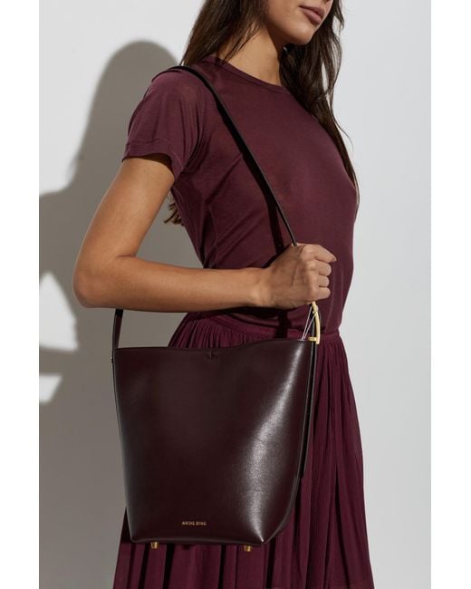 Anine Bing Purple "Elly Medium" Bag