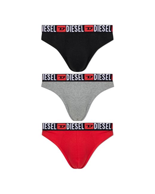 DIESEL Red 3-Pack Of "Rick-D-Core" Strings for men