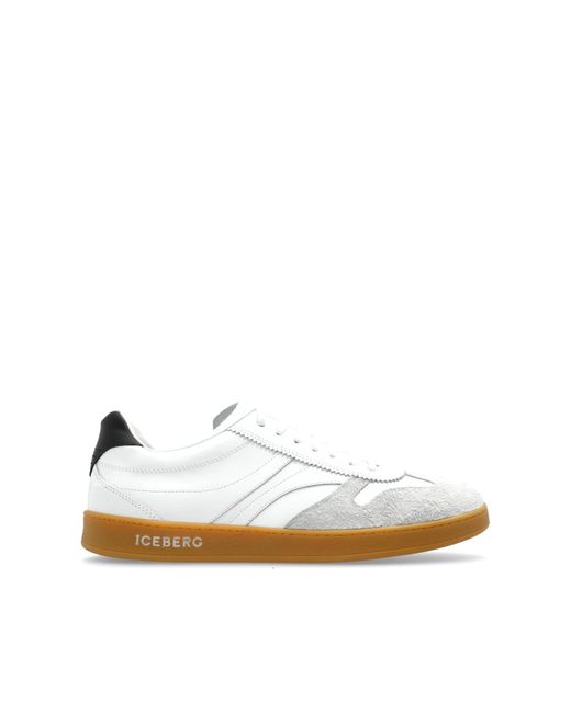 Iceberg White Sports Shoes With Logo for men
