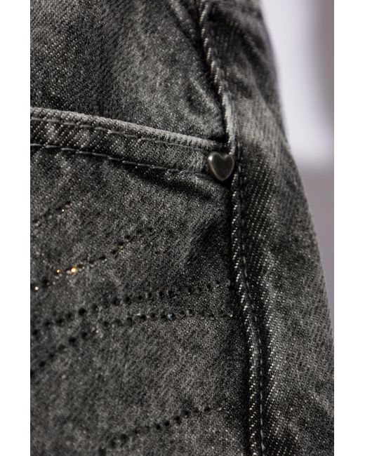 ROTATE BIRGER CHRISTENSEN Gray Jeans With Appliqués
