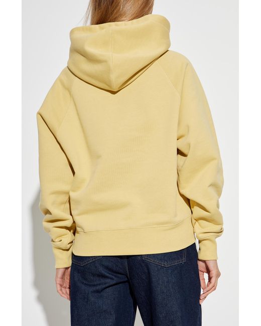 AMI Yellow Sweatshirt With Logo