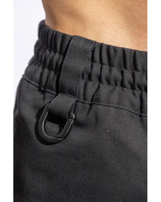 Y-3 Black Cotton Trousers, for men