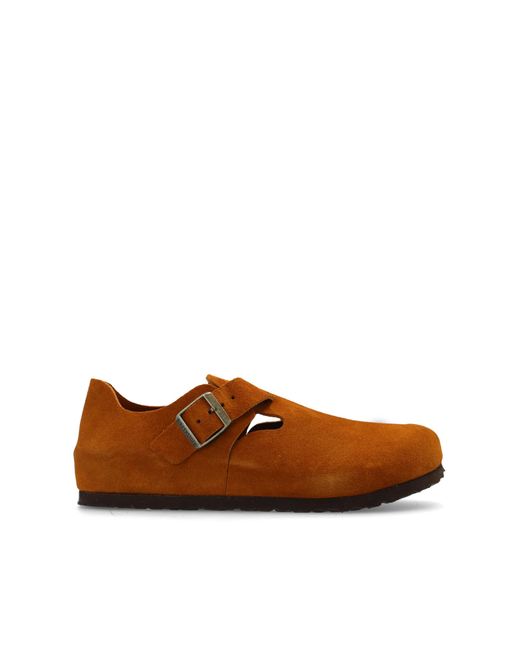 Birkenstock Brown 'london Bs' Suede Shoes, for men