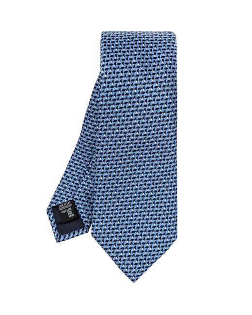 Giorgio Armani Blue Patterned Tie, for men
