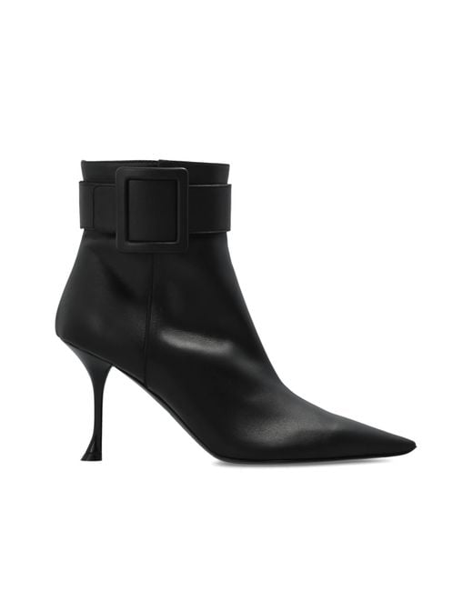 Roger Vivier Black “Heeled Ankle Boots 'Viv