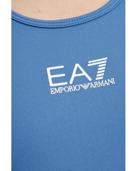 EA7 Blue Short Training Top
