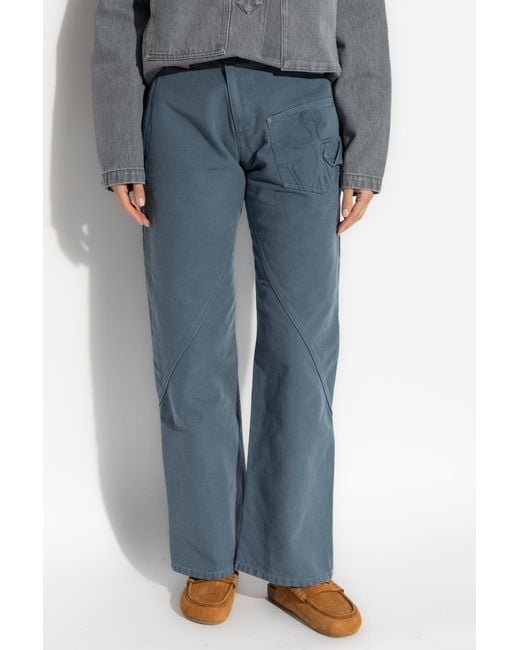 J.W. Anderson Blue Jeans With Logo