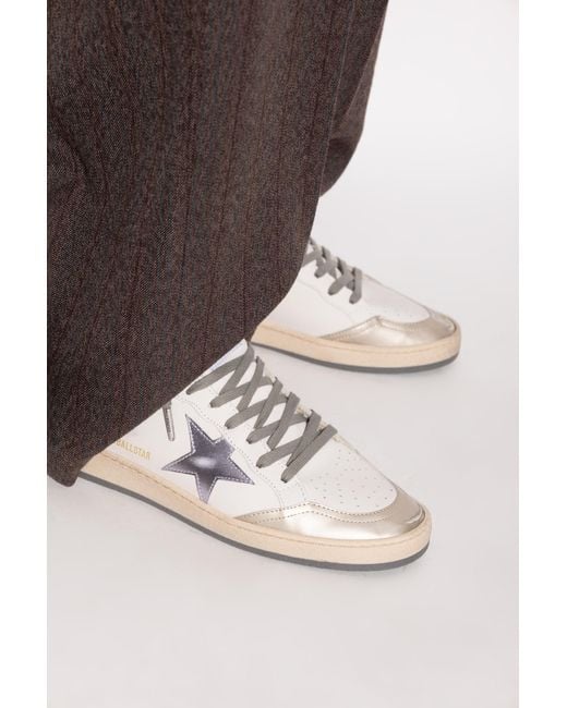 Golden Goose Deluxe Brand White "Ball Star" Sports Shoes