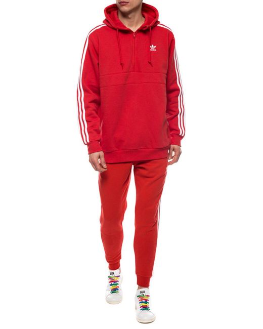 Adidas Originals Logo Hoodie Red for men